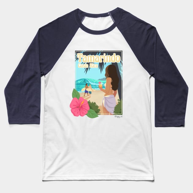 Costa Rica Baseball T-Shirt by Kippy Art